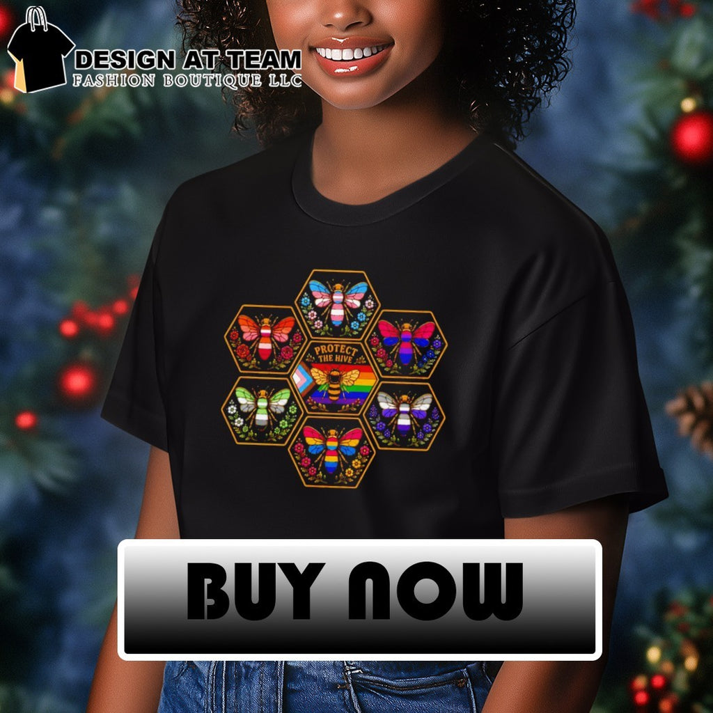 Protect the Hive Pride LGBTQ Bee shirt