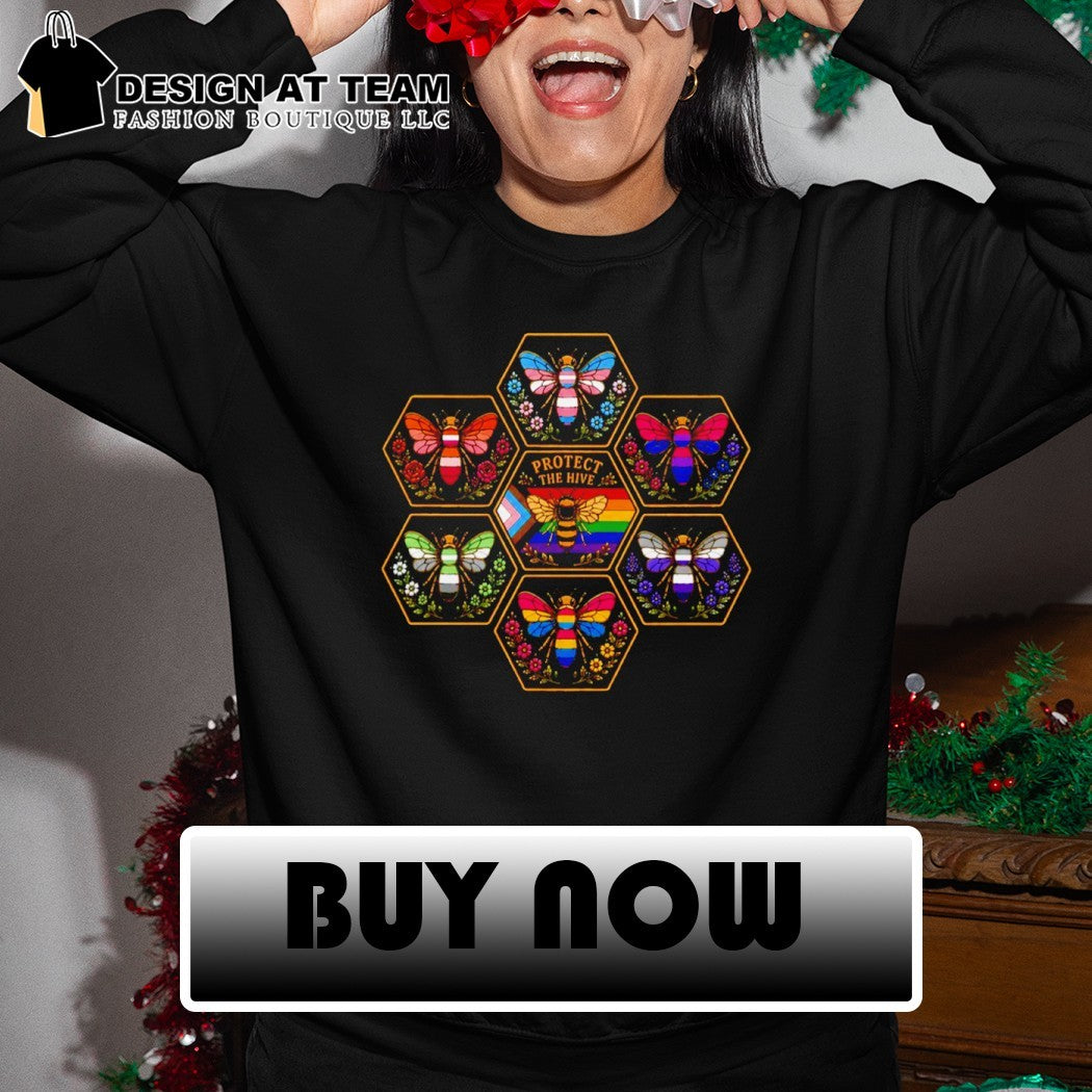 Protect the Hive Pride LGBTQ Bee shirt