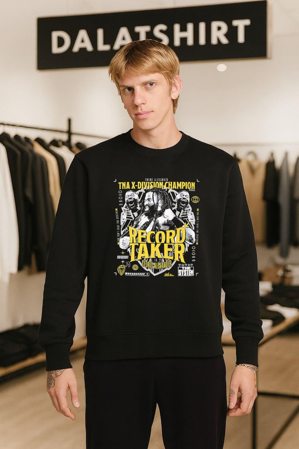 Pryme Alexander TNA X-Division Champion Record Taker Cedric Alexander The System shirt