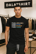 Public Libraries Radio Transit Parks Colorful Typography shirt