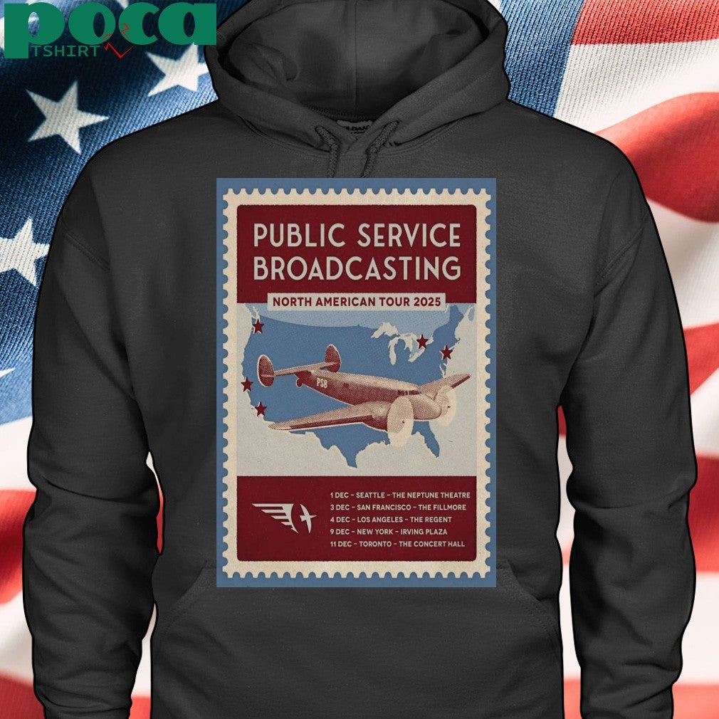 Public Service Broadcasting North American Tour 2025 Poster Shirt