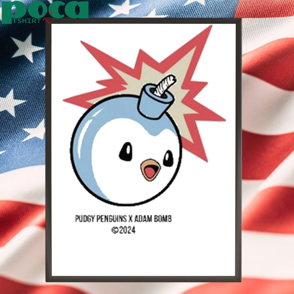 Pudgy Penguins X Adam Bomb Shirt