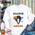 Pumpkin Cat And Spider Halloween Five Carved Jack O’ Lanterns shirt
