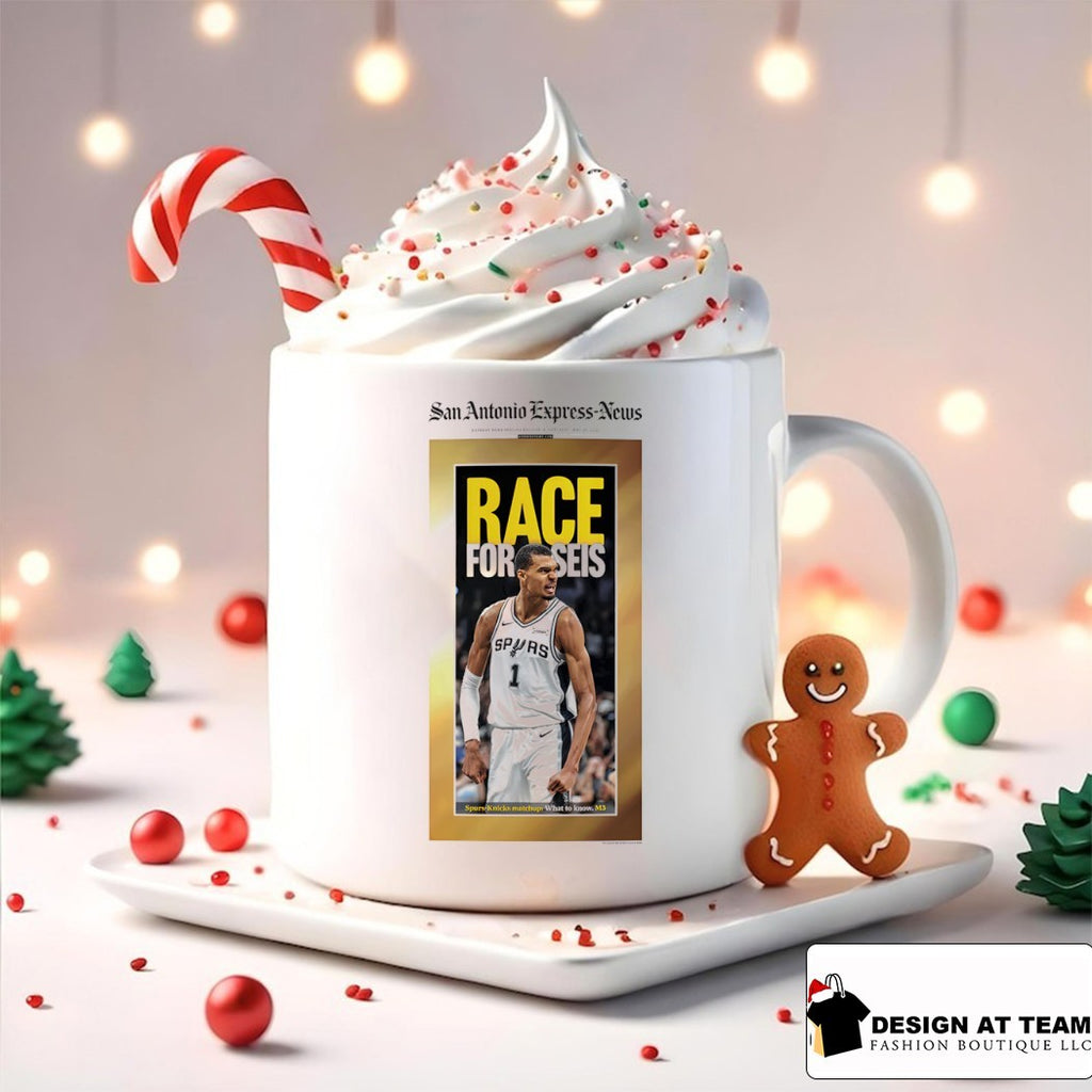Race for Seis San Antonio Express News Victor Wembanyama San Antonio Spurs 2026 shirt