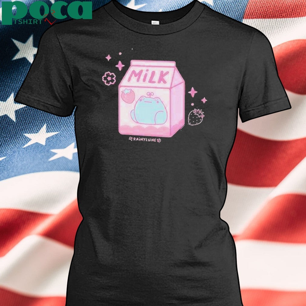 Rainylune Sprout The Frog Strawberry Milk Shirt