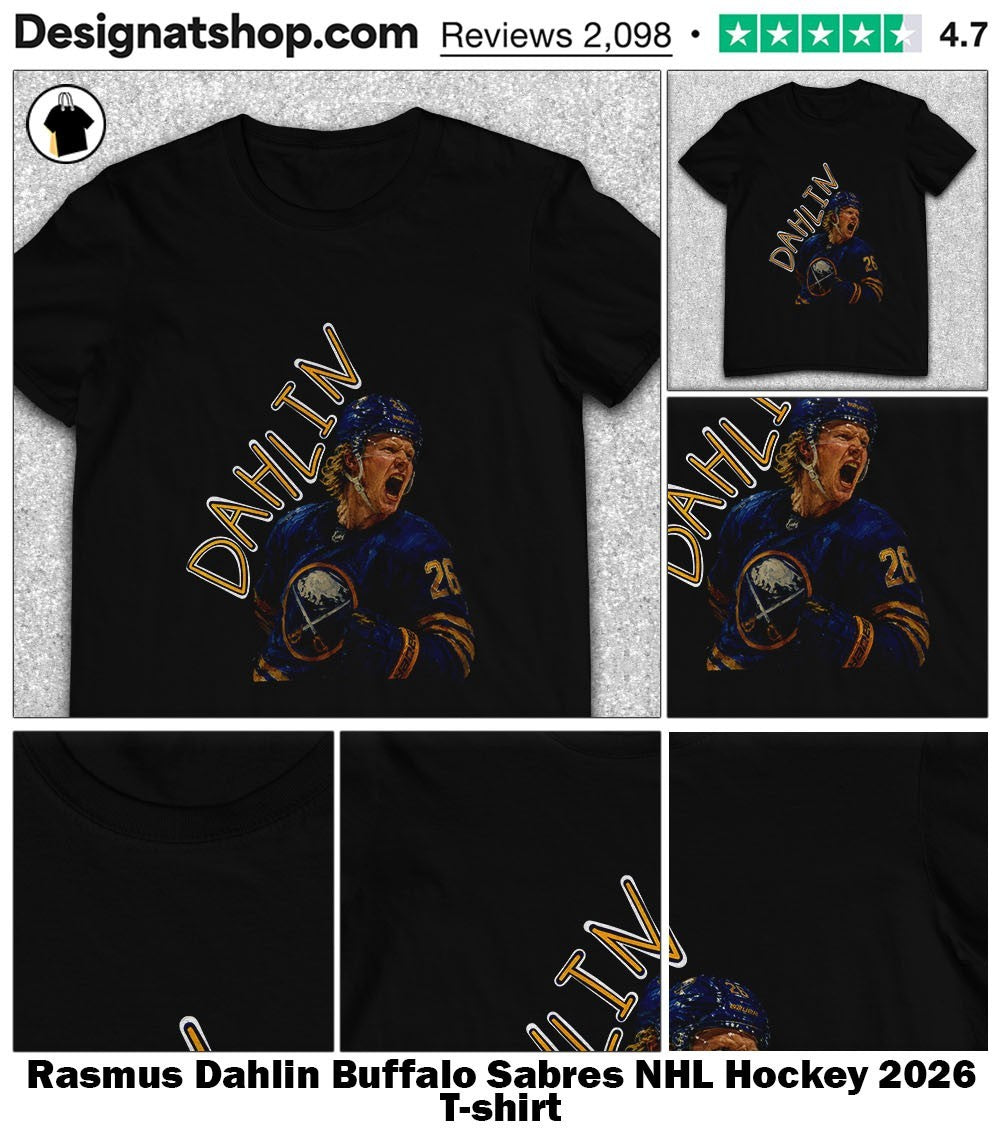 Rasmus Dahlin Buffalo Sabres NHL Hockey 2026 shirt