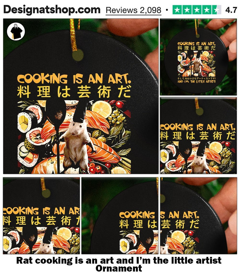 Rat cooking is an art and I’m the little artist shirt