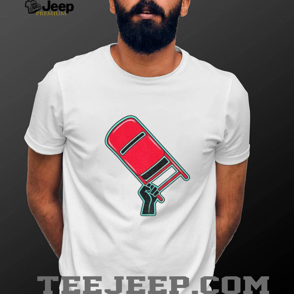 Rebellious Raised Fist Chair Protest shirt