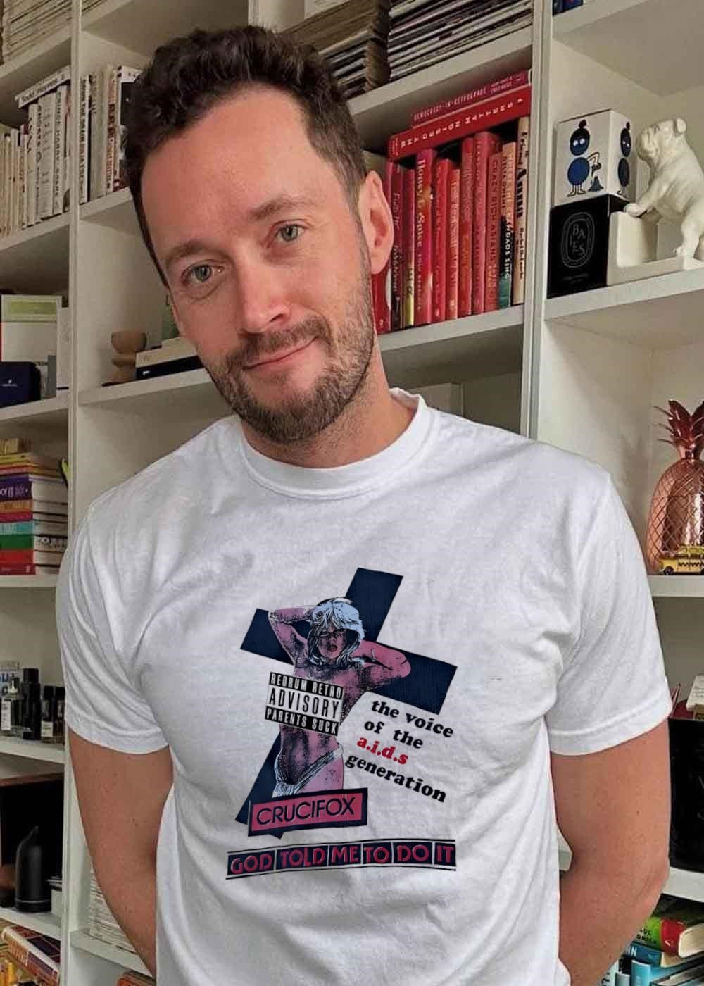 Redrum Retro Crucifox The Voice of the AIDS Generation God Told Me to Do It Shirt
