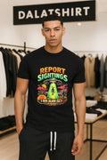 Report Sightings 1-800-ALIEN-247 UFO and alien desert shirt