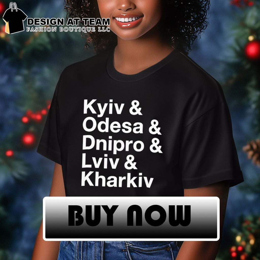 Reppin’ Kyiv Lviv Odesa Dnipro and Kharkiv Ukraine Cities shirt