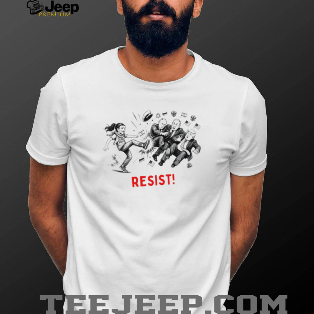 Resist Save Earth Anonymous Activist Political shirt