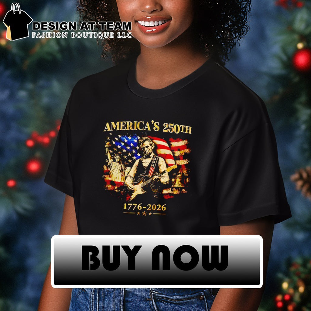 Retro Abraham Lincoln Guitar 250 Years of Freedom America’s 250th 1776-2026 shirt
