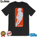 Retro Style Afro Basketball Player Silhouette Unisex Shirt
