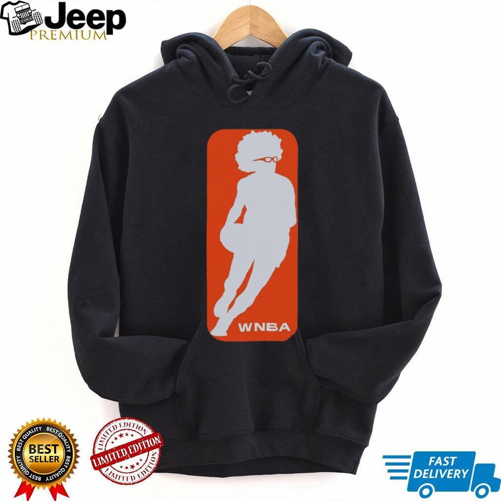 Retro Style Afro Basketball Player Silhouette Unisex Shirt