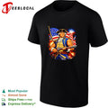 Revolutionary war soldier flag musket shirt