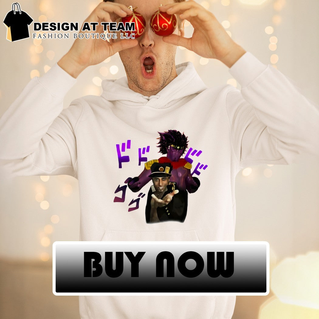 Ricardo Milos and Star Platinum Anime meme shirt