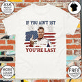 Ricky Bobby middle finger will ferrell if you ain’t 1st you’re last racing car driver shirt