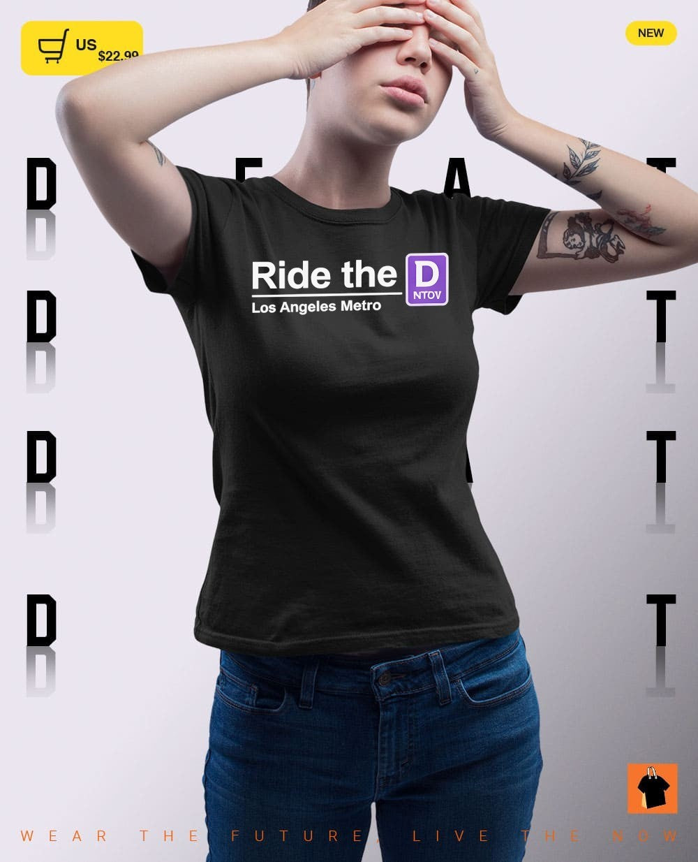 Ride The D Los Angeles Metro D Line shirt