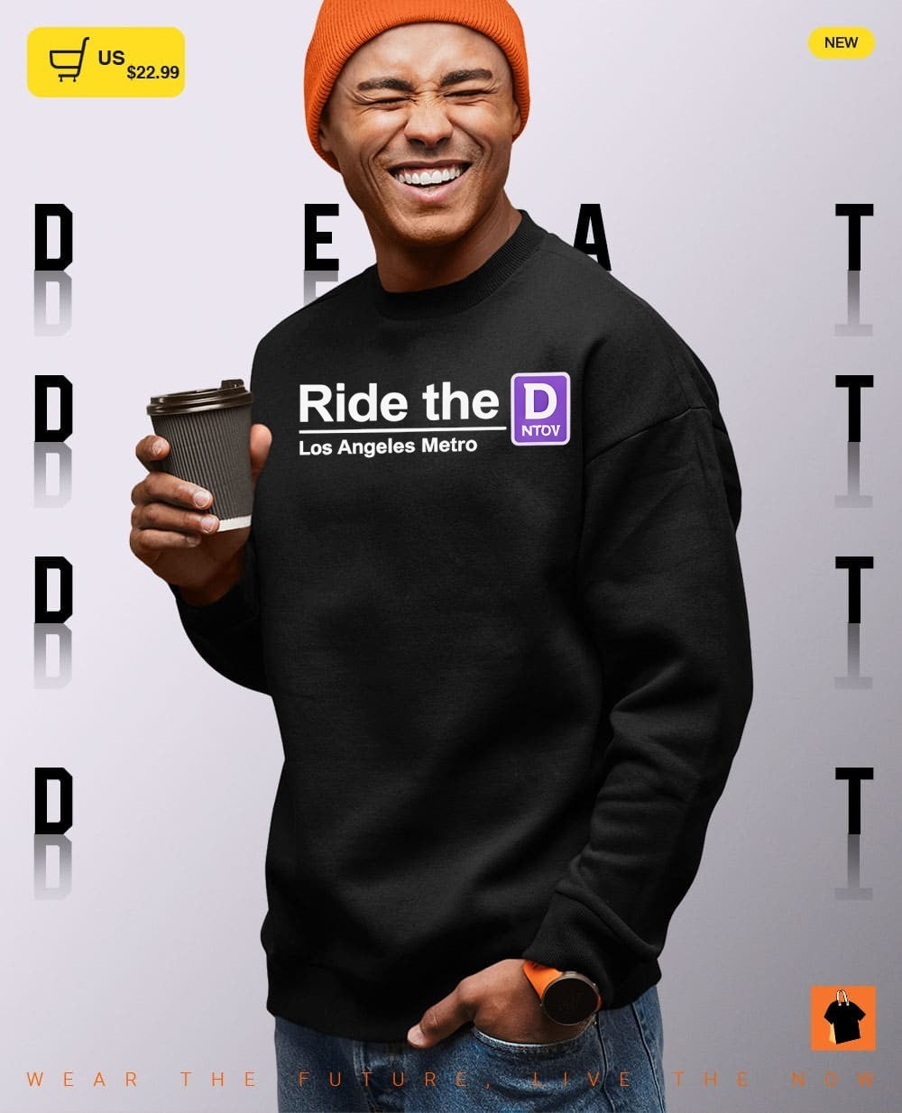 Ride The D Los Angeles Metro D Line shirt
