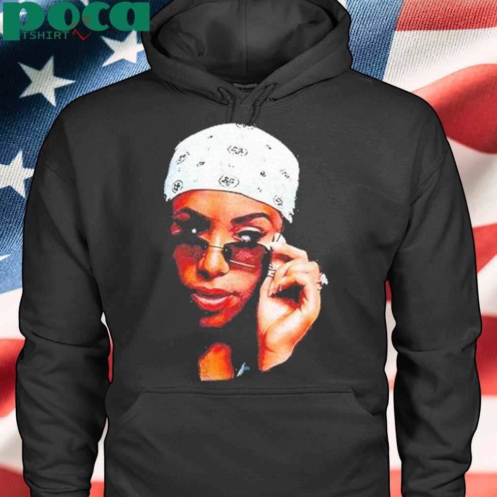 Rihannas Bodyguard Wearing Aaliyah Face Shirt