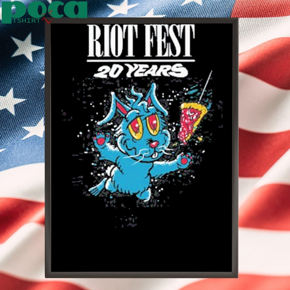 Riot Fest 20 Years Swimming Bunny shirt