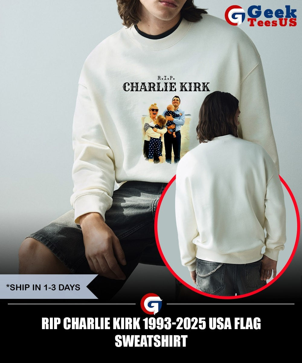 Rip Charlie Kirk 1993-2025 USA flag shirt