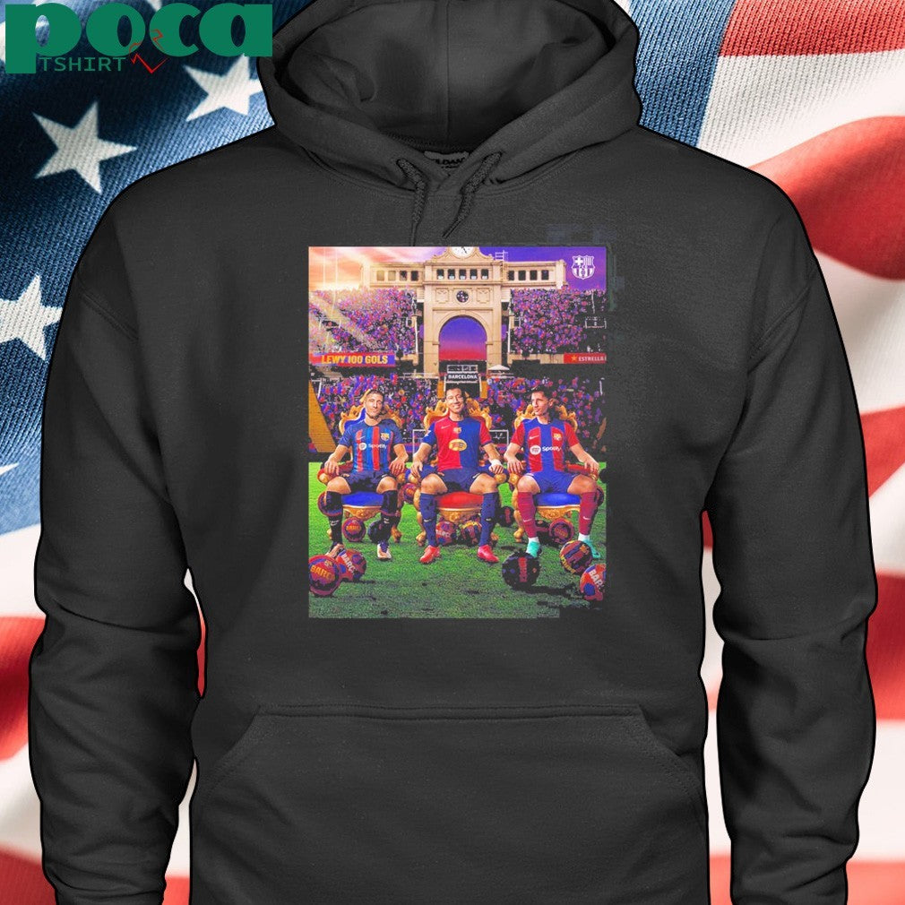 Robert Lewandowski From Barcelona A Century Of Barcelona Goals shirt