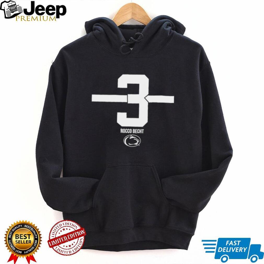 Rocco Becht 3 Penn State Nittany Lions NCAA Number and Name shirt
