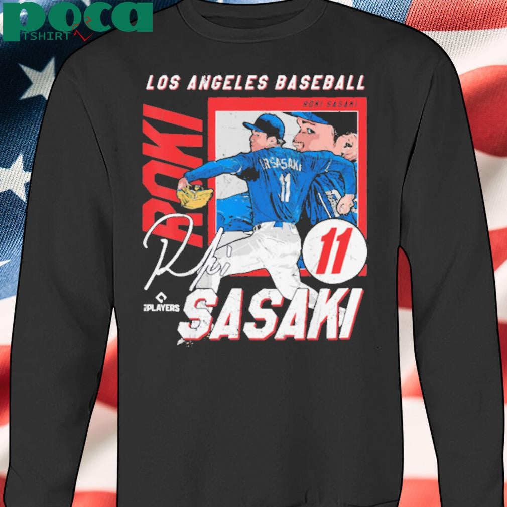 Roki Sasaki Los Angeles D MLB Baseball Players MLBROS204M T Shirt