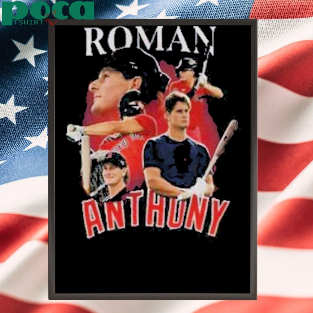 Roman Anthony Boston Red Sox MLB Baseball signature graphic shirt