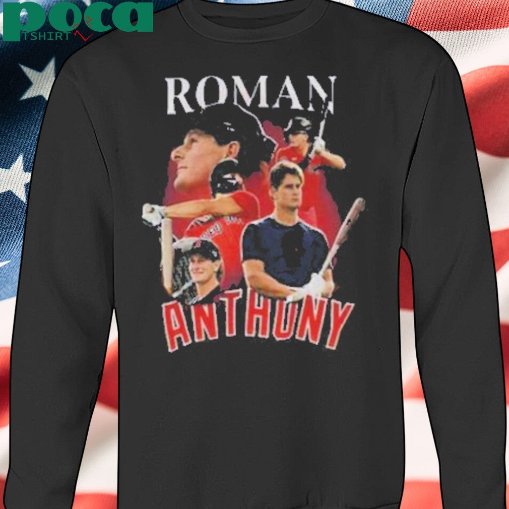 Roman Anthony Boston Red Sox MLB Baseball signature graphic shirt