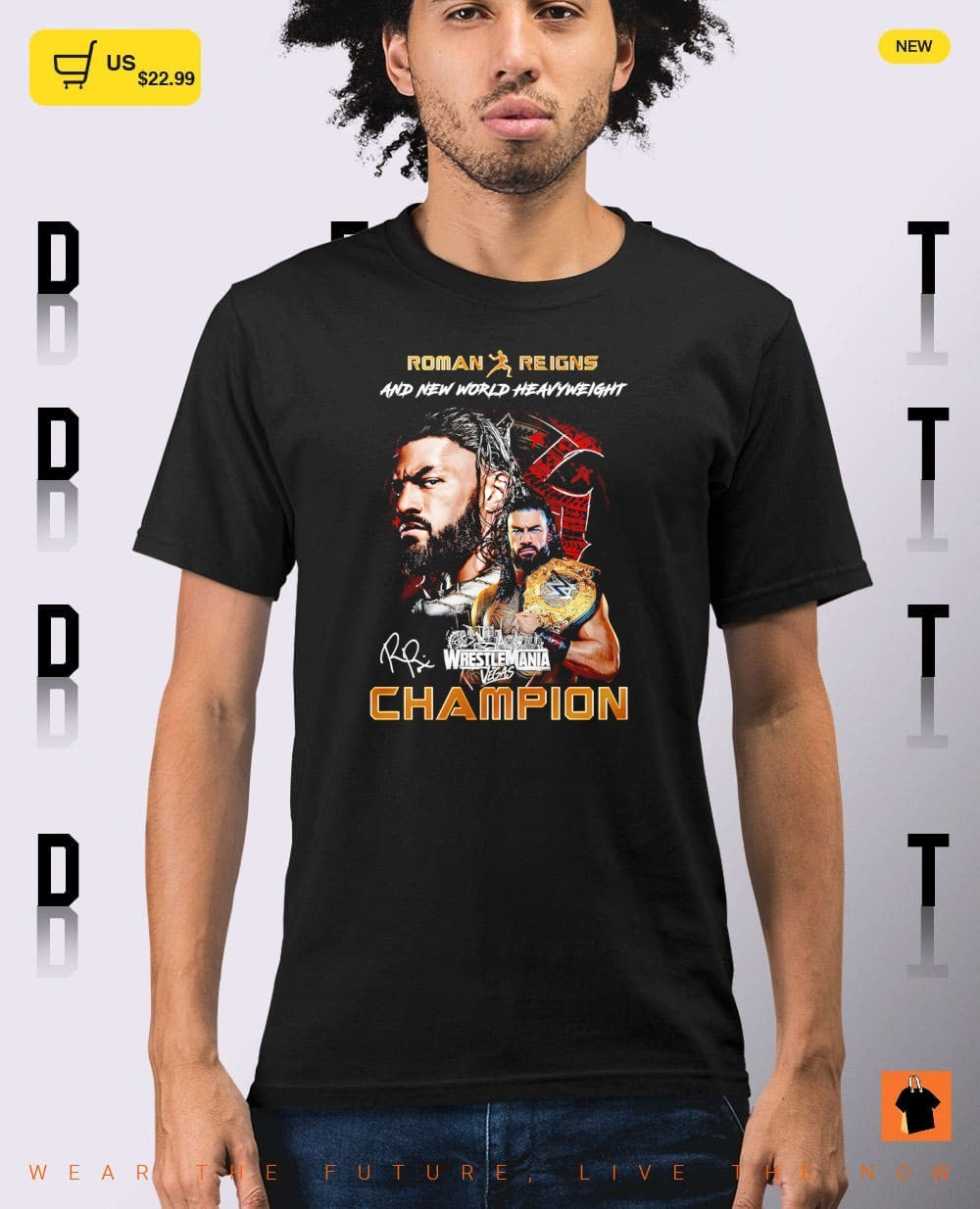 Roman Reigns WrestleMania 42 and new World heavyweight Wrestlemania Vegas Champion signature shirt