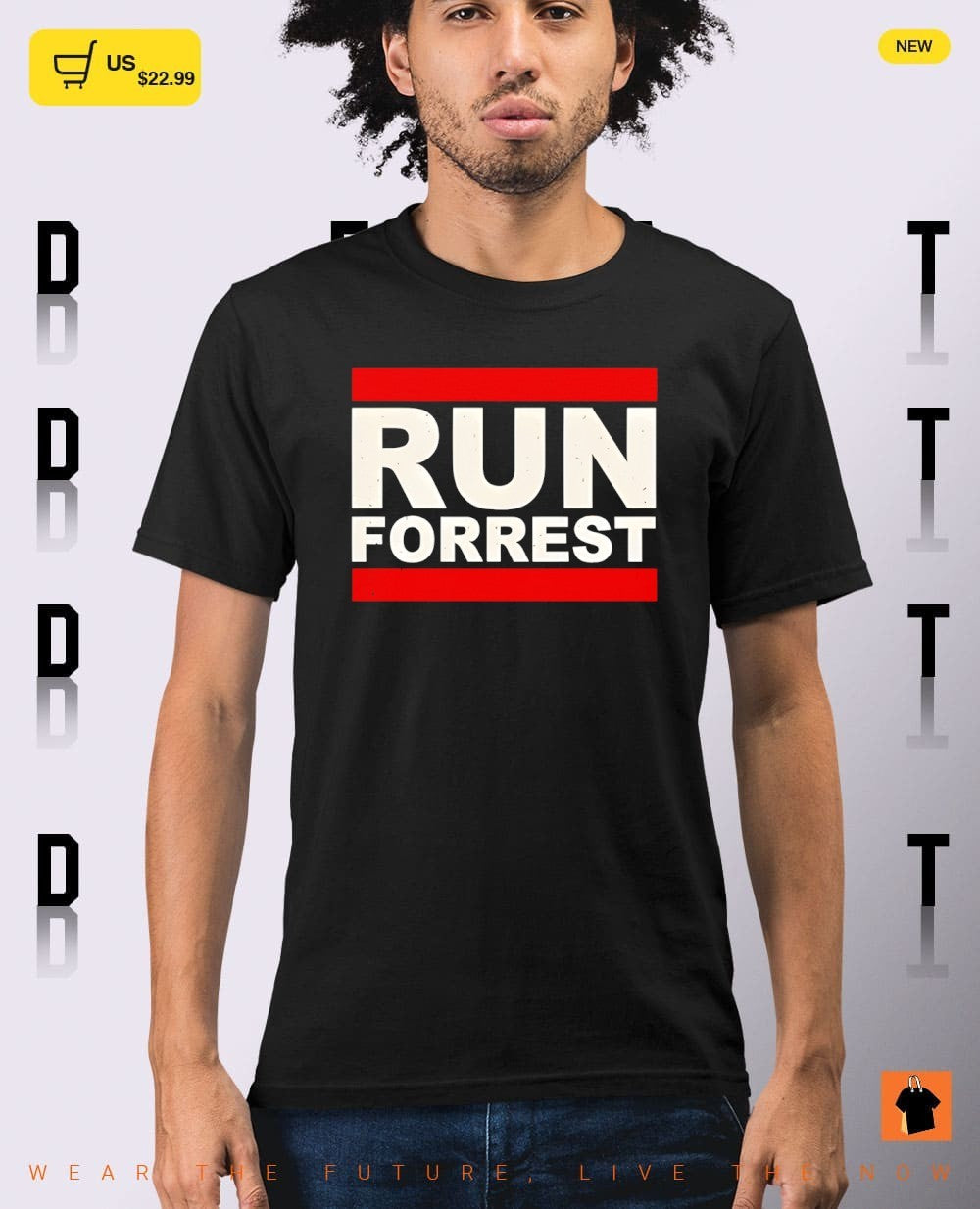 Run Forrest Forrest Gump and Run DMC shirt