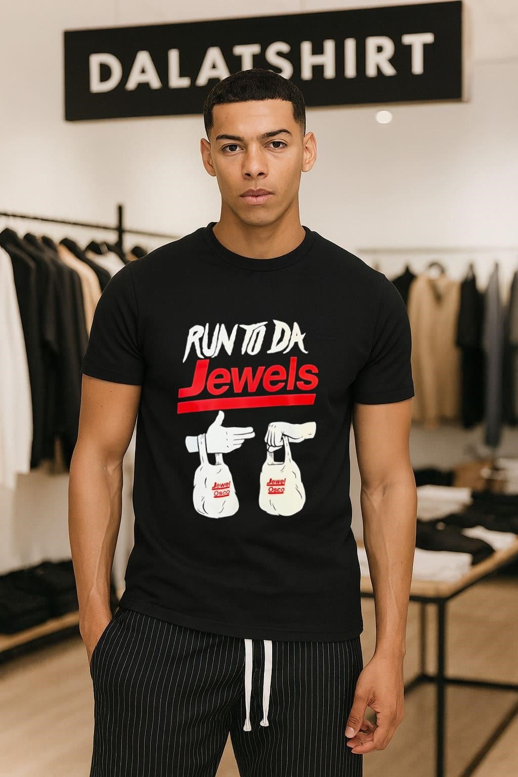 Run To Da Jewels Jewel Osco grocery bags shirt