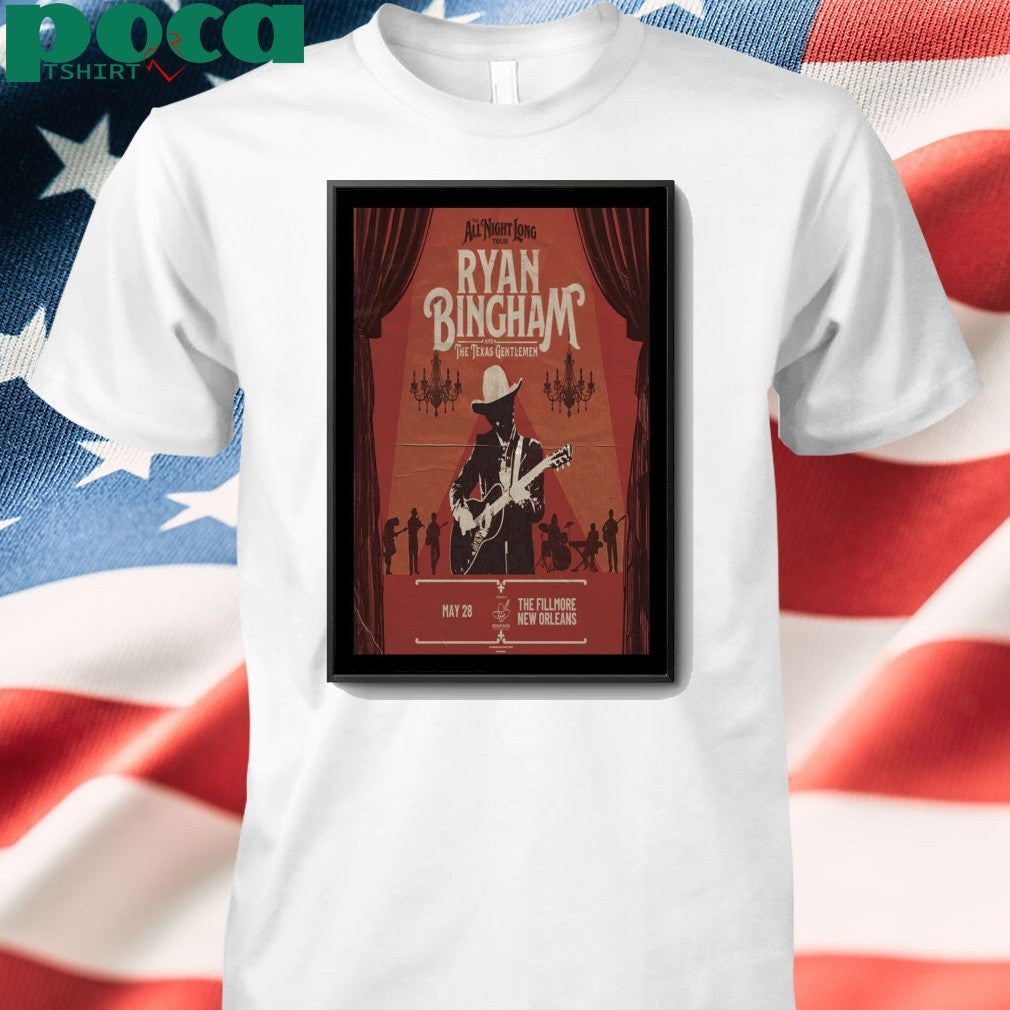 Ryan Bingham Tour The Fillmore May 28 2025 New Orleans Poster shirt