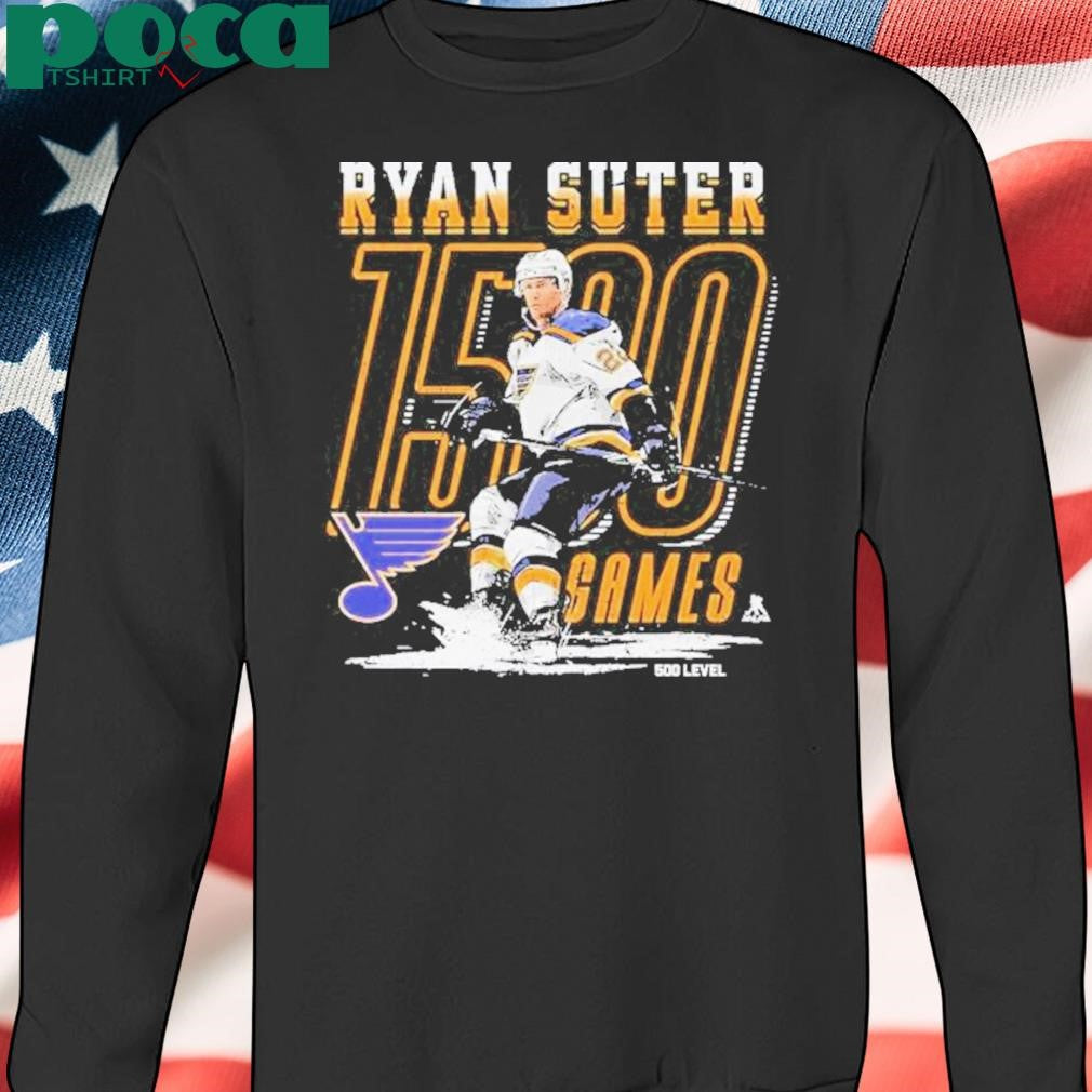 Ryan Suter St Louis Blues Hockey 1500th Game Shirt