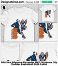 SGA Shai Gilgeous-Alexander MVP Oklahoma City Thunder Basketball 2026 shirt