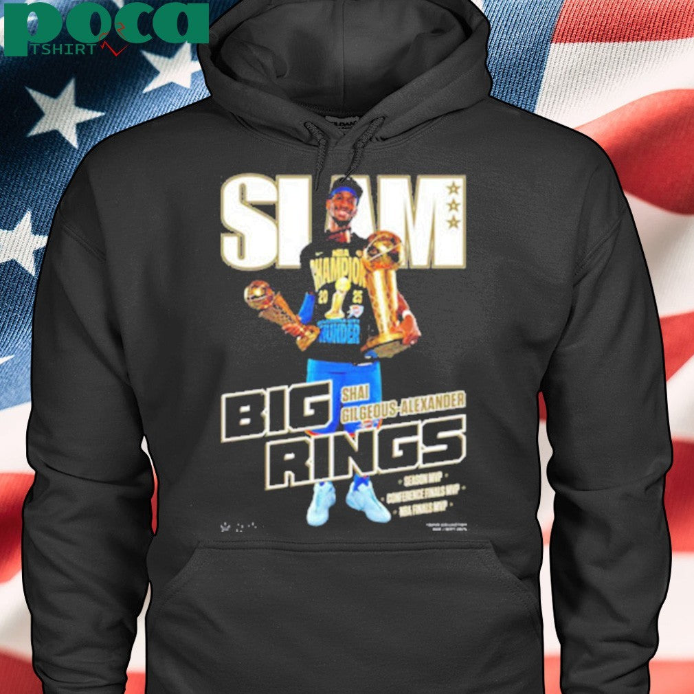 SLAM 257 Cover Tee Shai Gilgeous-Alexander Big Rings MVP OKC Thunder Unisex T-Shirt