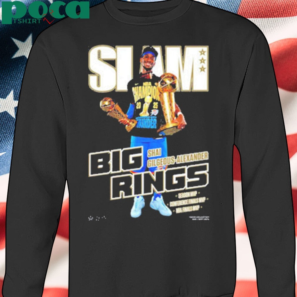SLAM 257 Cover Tee Shai Gilgeous-Alexander Big Rings MVP OKC Thunder Unisex T-Shirt