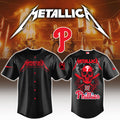 Philadelphia Phillies MLB Metallica Jersey