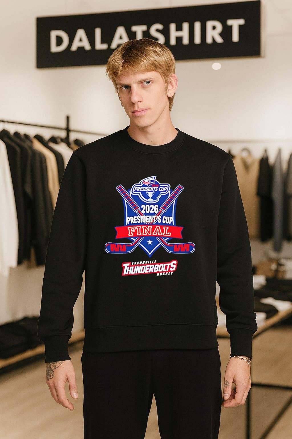 SPHL 2026 President’s Cup Final Evansville Thunderbolts Hockey shirt
