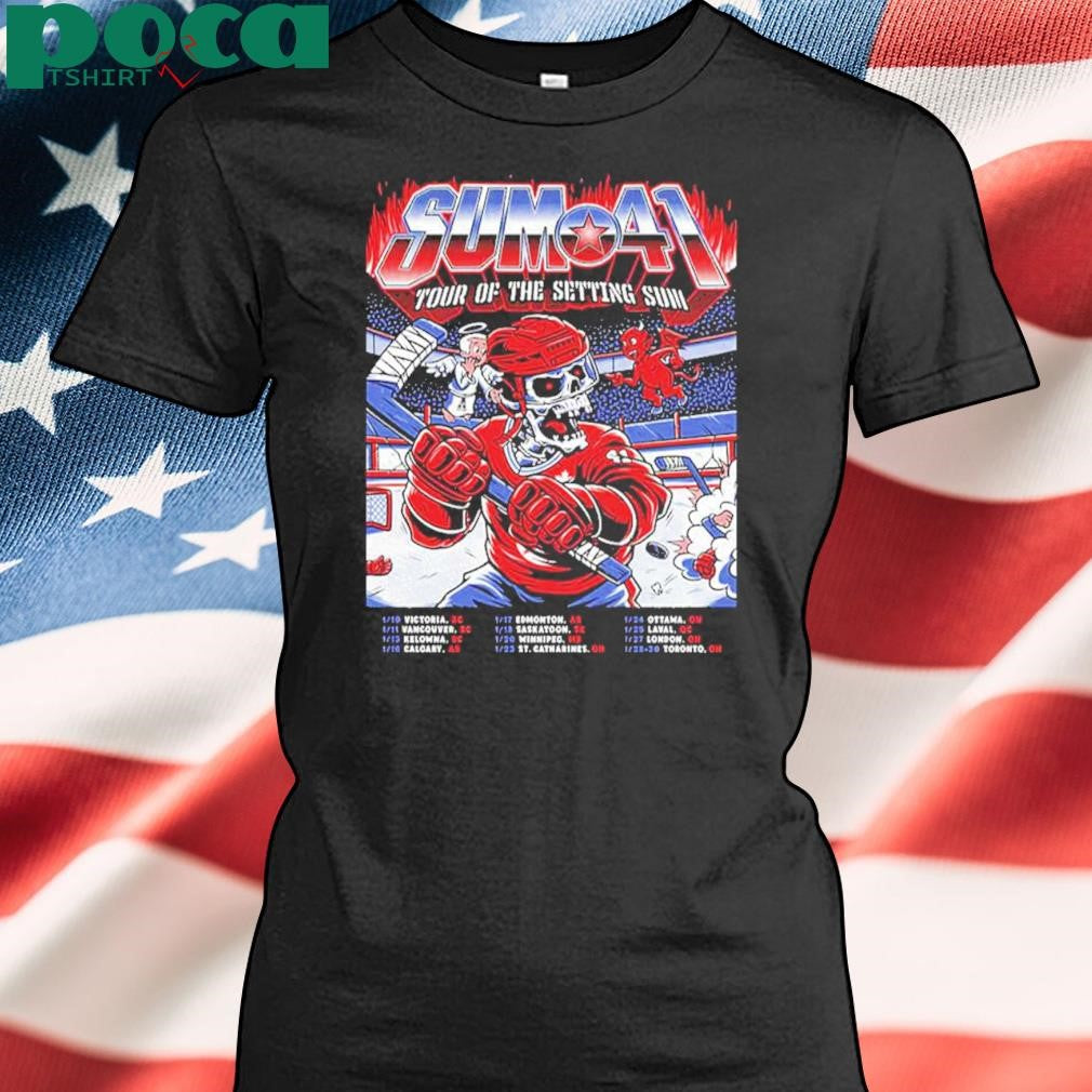 SUM 41 Tour Of The Setting Sum Poster For January 2025 Tour Dates By Heeey shirt