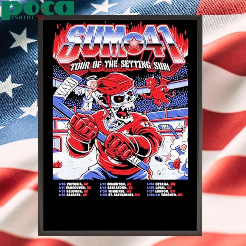 SUM 41 Tour Of The Setting Sum Poster For January 2025 Tour Dates By Heeey shirt