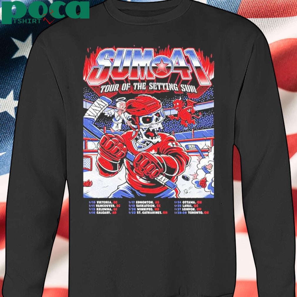 SUM 41 Tour Of The Setting Sum Poster For January 2025 Tour Dates By Heeey shirt