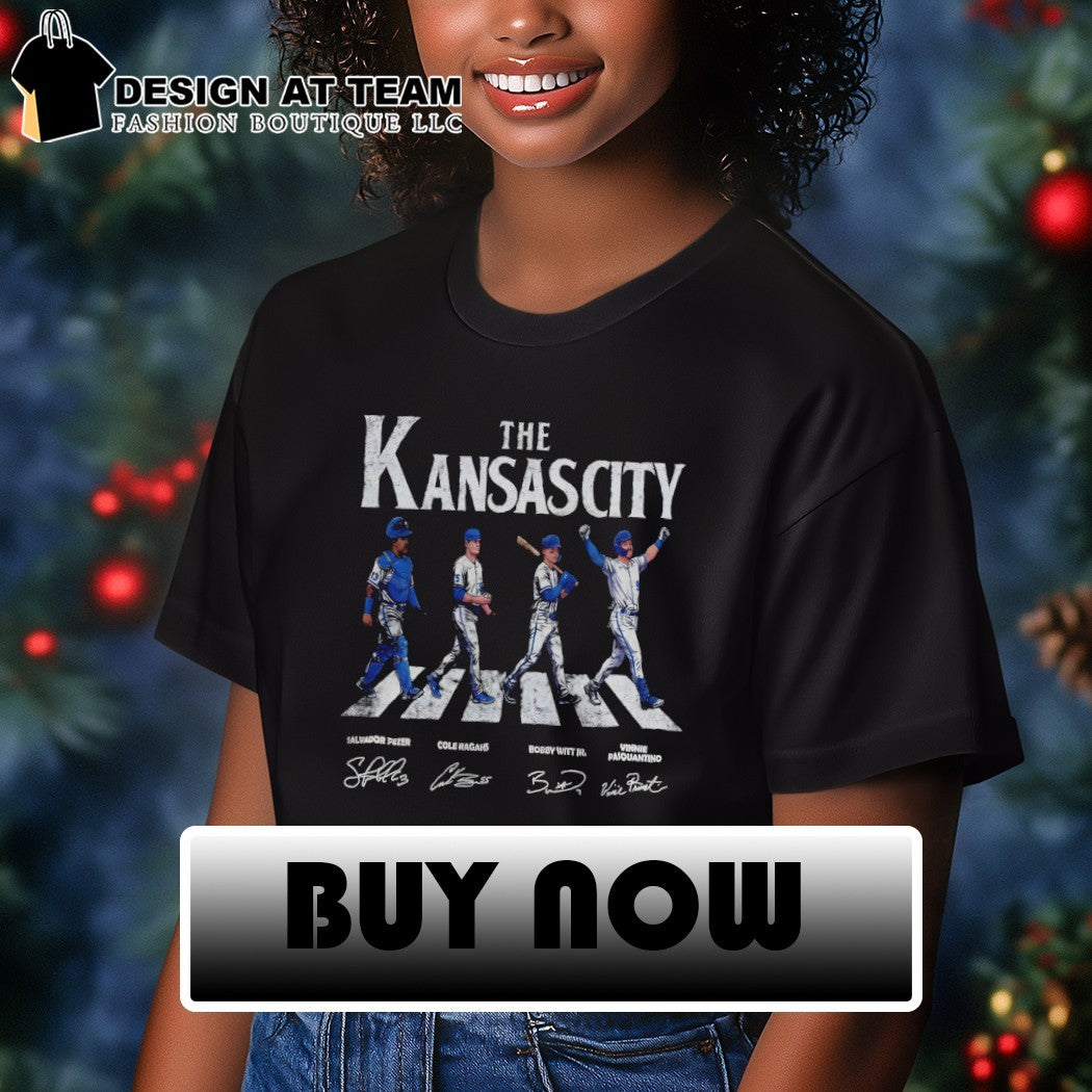 Salvador Perez Cole Ragans Bobby Witt Jr. Vinnie Pasquantino The Kansas City Royals Baseball Abbey Road shirt
