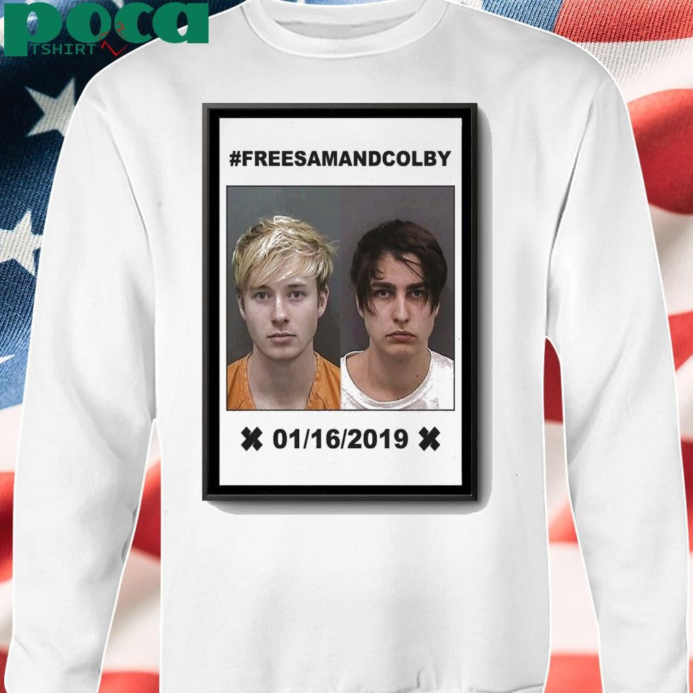Sam and Colby Mugshot Poster shirt