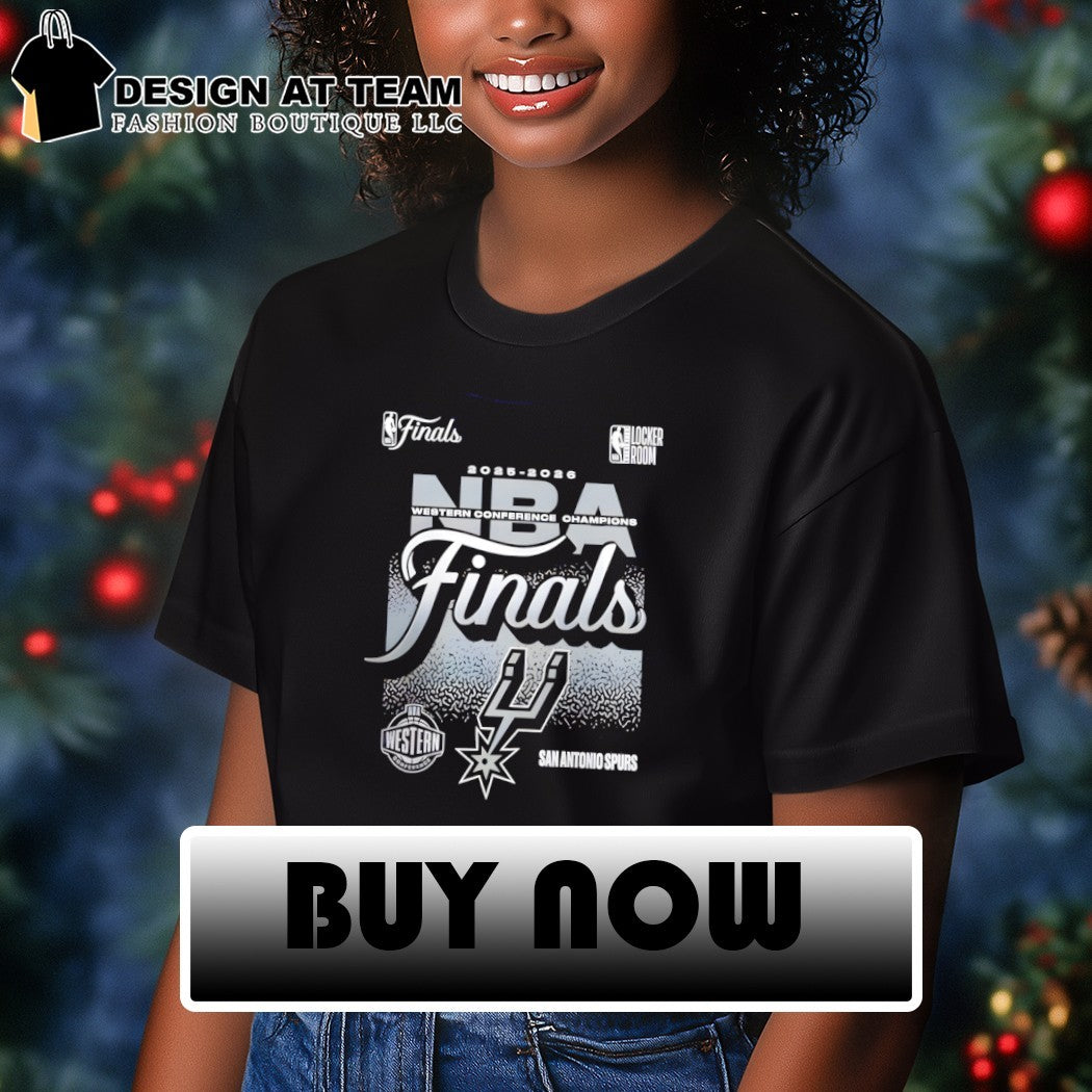 San Antonio Spurs 2026 NBA Western Conference Champions Big and Tall Locker Room shirt