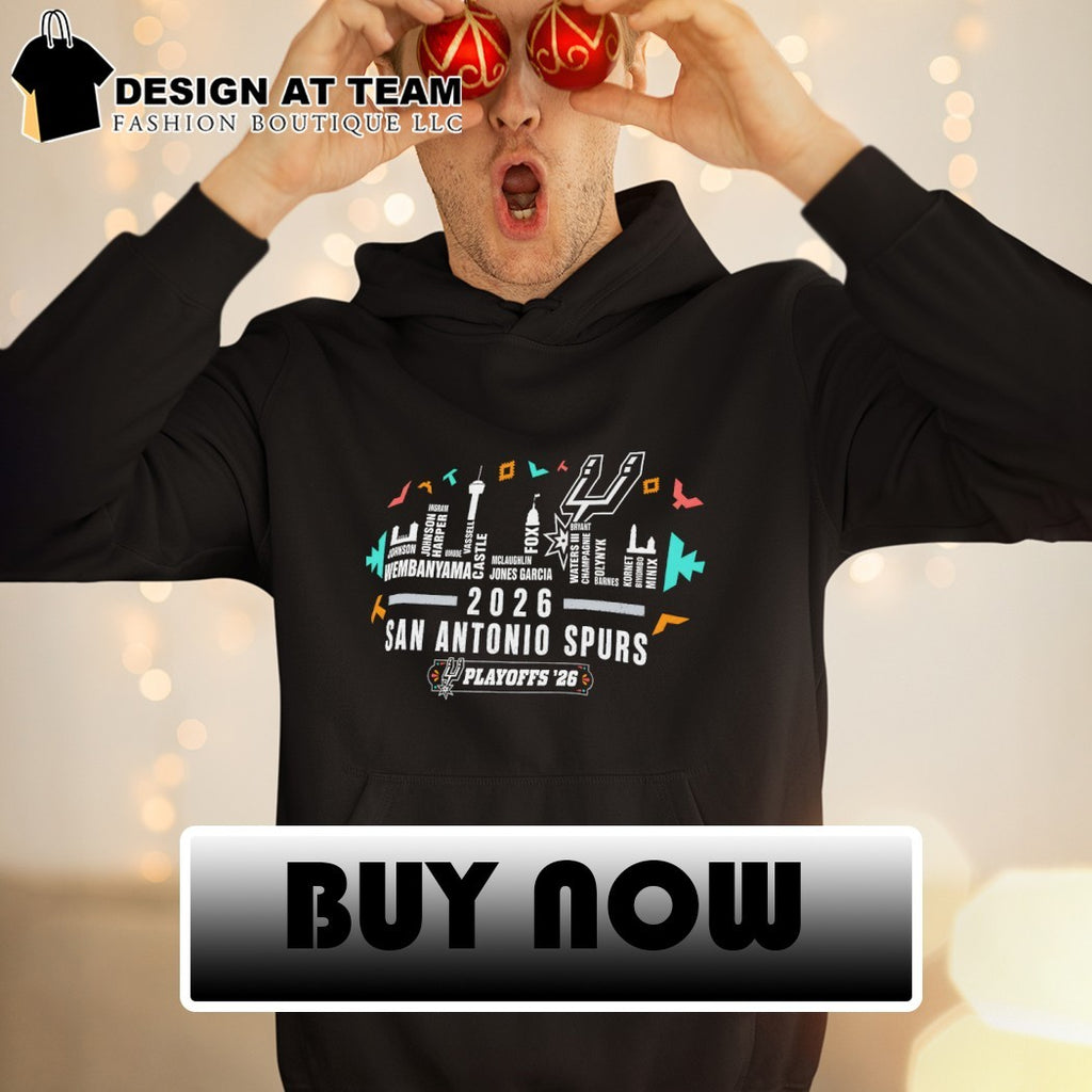 San Antonio Spurs 2026 Playoffs city skyline shirt