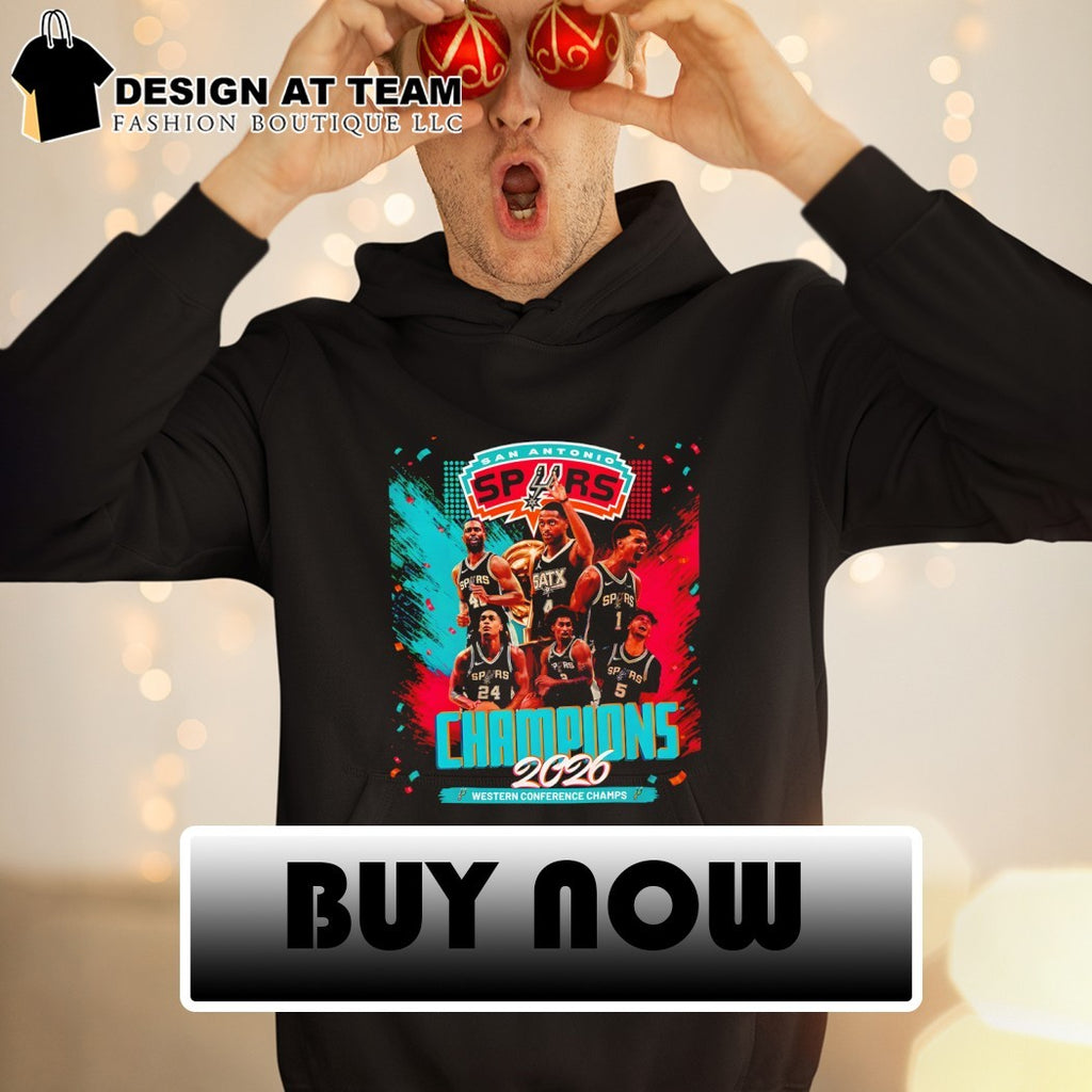 San Antonio Spurs 2026 Western Conference Champions basketball team logo shirt